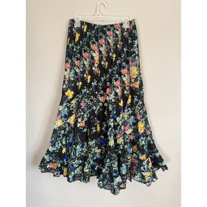 Dimri Floral Colorful‎ Midi Maxi Skirt Fairy Twirl Small